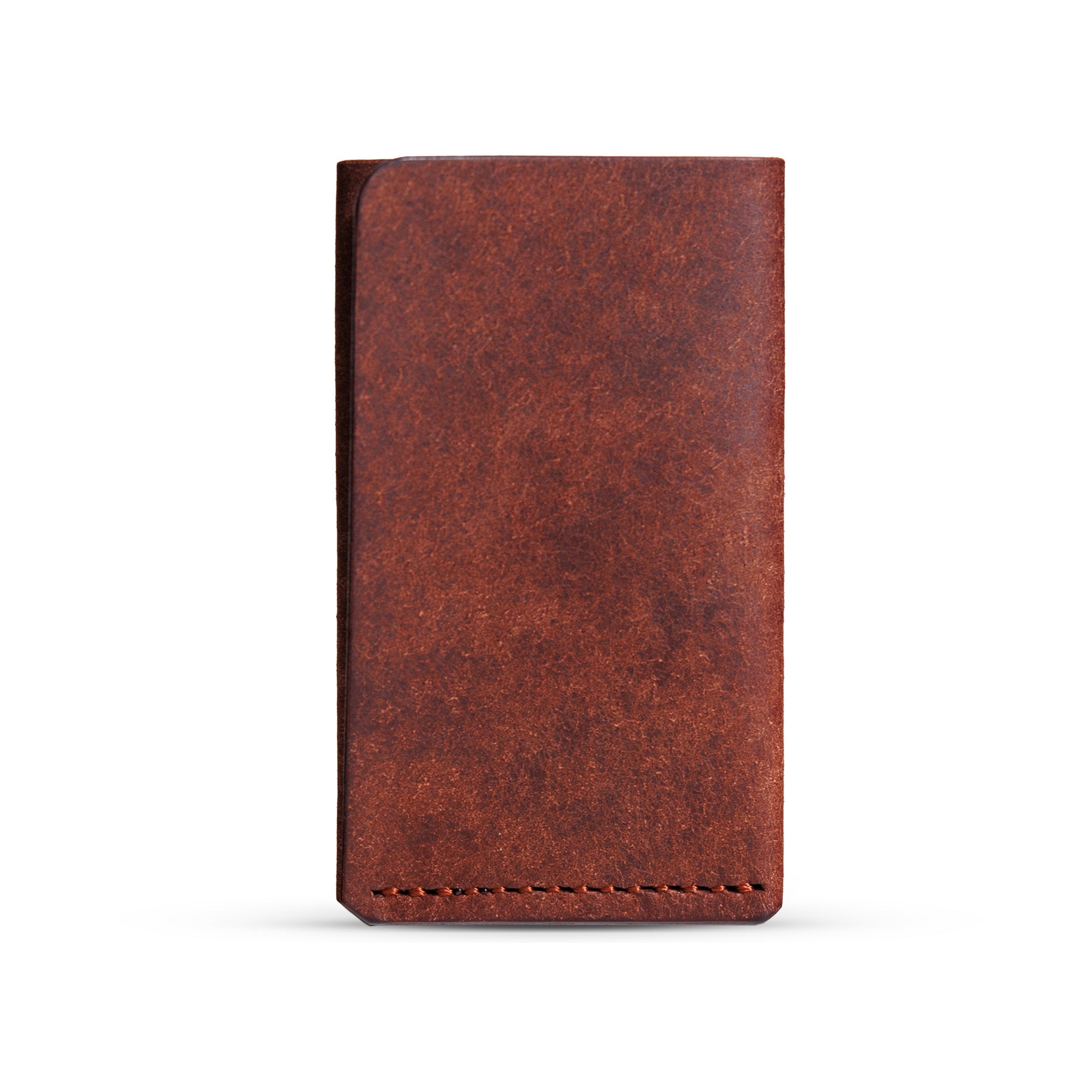 Portofel minimalist Mawani Mini Wrap Chestnut din piele naturală Pueblo maro, vedere din spate