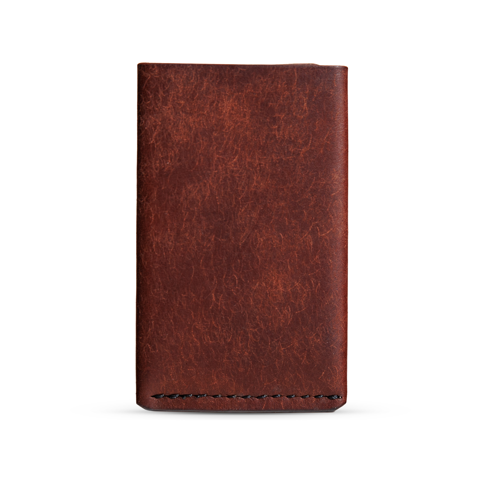 Portofel minimalist Mawani Micro Wrap Chestnut din piele naturală Pueblo maro, vedere din spate