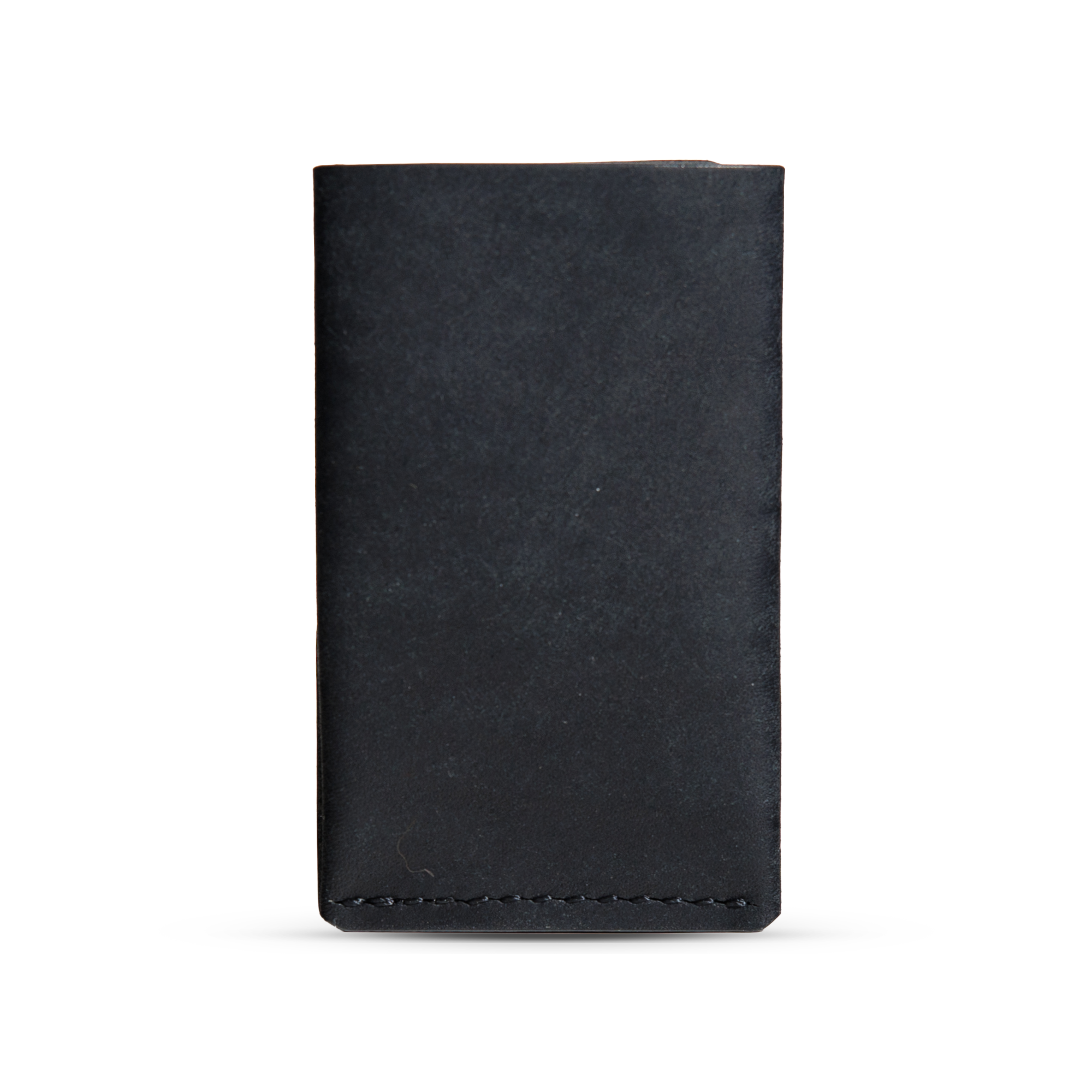 Portofel minimalist Mawani Micro Wrap Shadow din piele naturală Pueblo neagră, vedere din spate