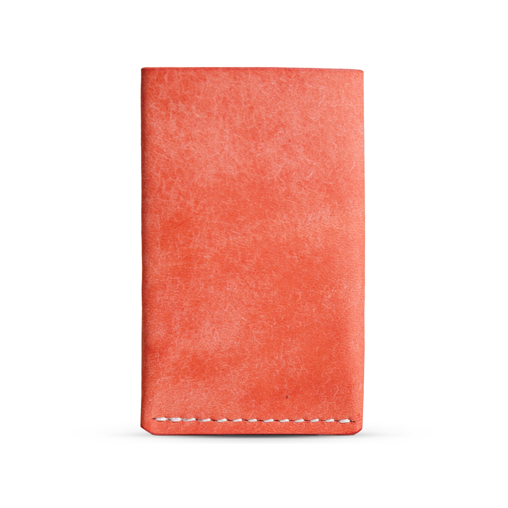 Portofel minimalist Mawani Micro Wrap Candy din piele naturală Pueblo roz, vedere din spate