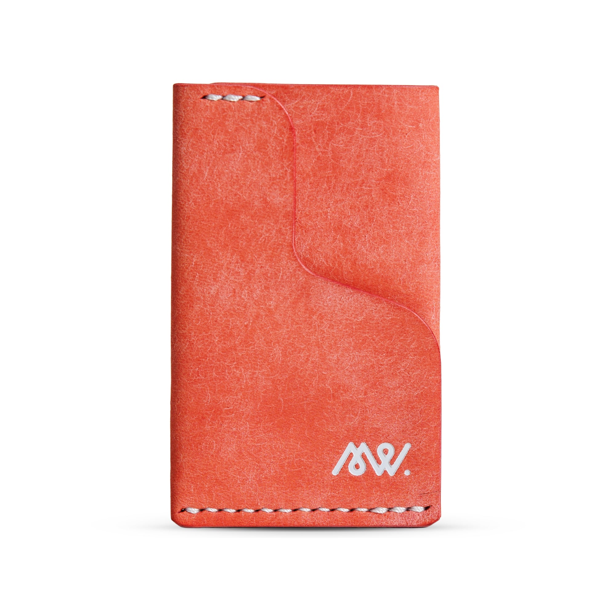 Portofel minimalist Mawani Micro Wrap Candy din piele naturală Pueblo roz, vedere din față